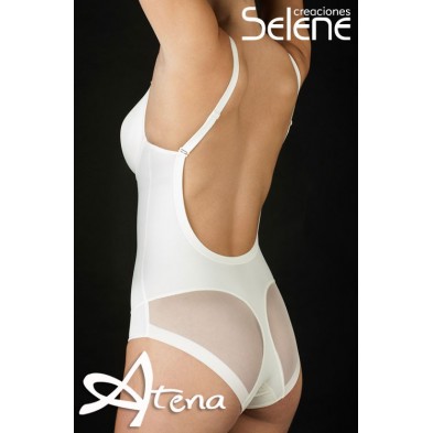 Intimo contenitivo modellantedonna body Selene Agata coppa C senza ferretto